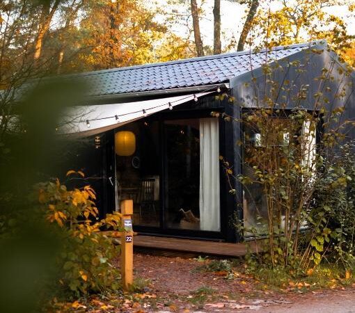 luxe tiny house in het bos