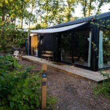 luxe tiny house in het bos