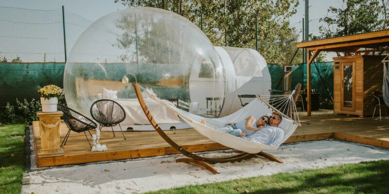 bubble tent wellness