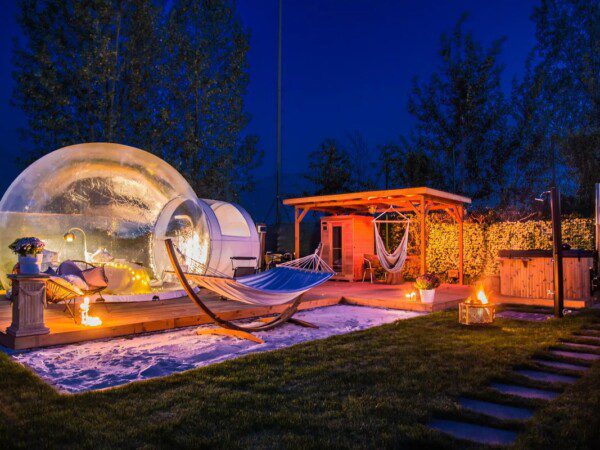 bubble tent wellness