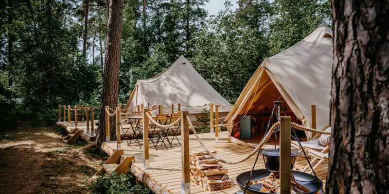 Wildernis glamping Zweden