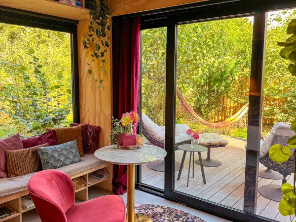 huisje prive wellnesstuin