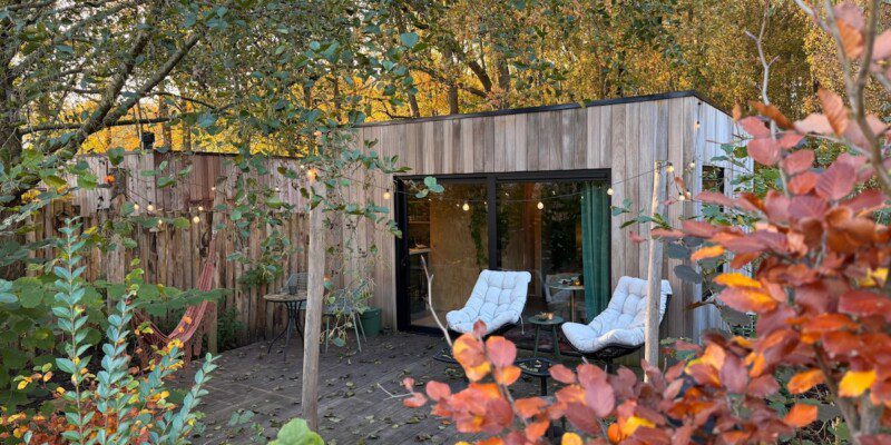 huisje prive wellnesstuin
