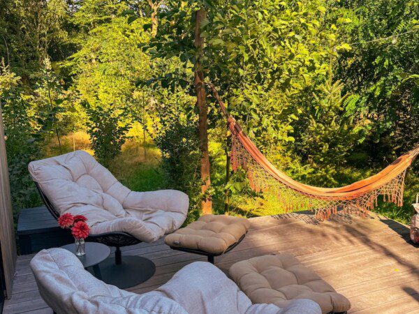 huisje prive wellnesstuin